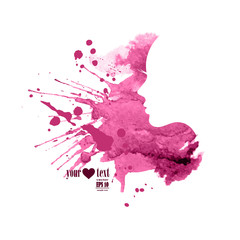 Vector illustration of Womans silhouette