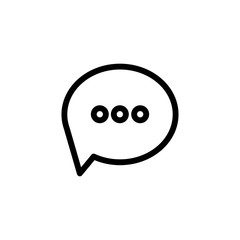 Speech icon. Social media comment sign