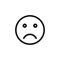 Emoji icon. Social media sign