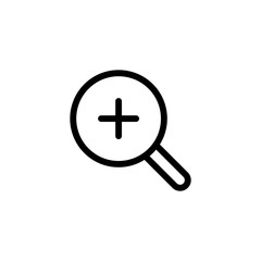 Obraz premium Map zoom icon. Location sign