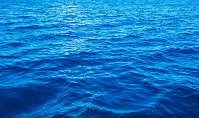 Blue sea water background