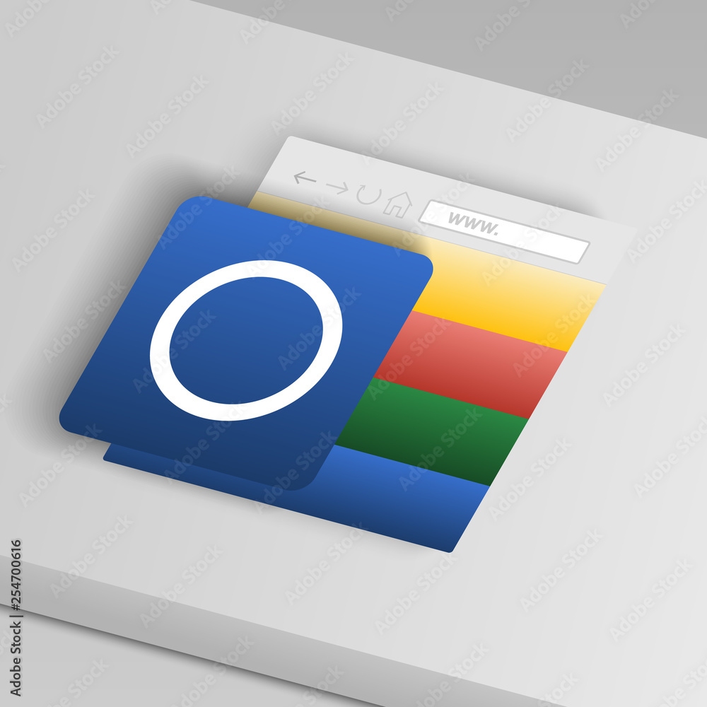 Poster a circle icon. from collection button icons