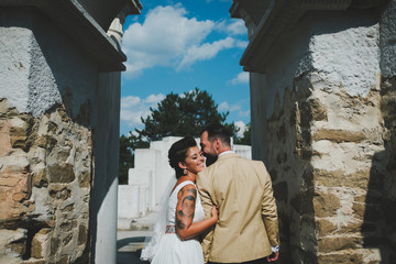 young couple in the city