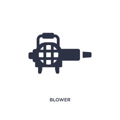 blower icon on white background. Simple element illustration from birthday party and wedding concept.