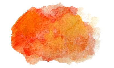 Watercolor Background Orange Warm Colors