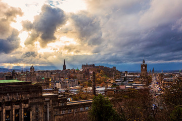 View From Calton Hill, Edinburgh, Scotland