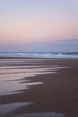 Coast of Sidi Kaouki, Morocco, Africa. Sunset time. morocco's wonderfully sleepy surf town