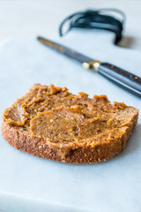 Organic Date Fruit Paste Dough with Bread.