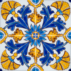 Traditional colorful tiles from Malta