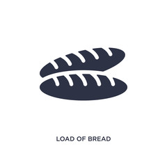 load of bread icon on white background. Simple element illustration from bistro and restaurant concept.
