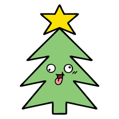 cute cartoon christmas tree