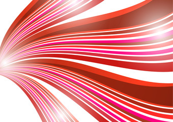 Abstract background of wavy lines. Bright saturated colors on a white background.