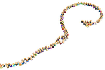 Cartoon Crowd, Hook Line Shape