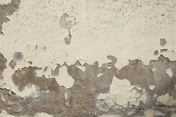 exterior wall grunge background with peeling paint