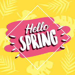 Hello spring card