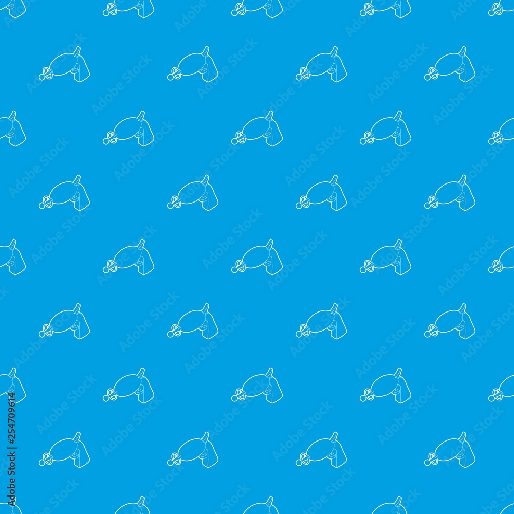 Poster alien weapon toy pattern vector seamless blue repeat for any use