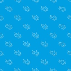 Control remote car toy. Outline illustration of control remote car toy vector pattern vector seamless blue repeat for any use