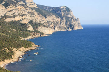 beautiful scenery mountain and sea