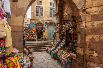 Lamp or Lantern Shop in the Khan El Khalili market in Islamic Cairo