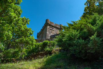 Fototapeta na wymiar Castle of Villasobroso in the province of Pontevedra in Galicia