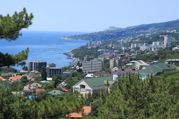 Obraz premium beautiful scenery mountain and sea