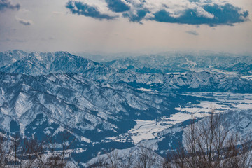 Fototapeta premium 雪山の景色