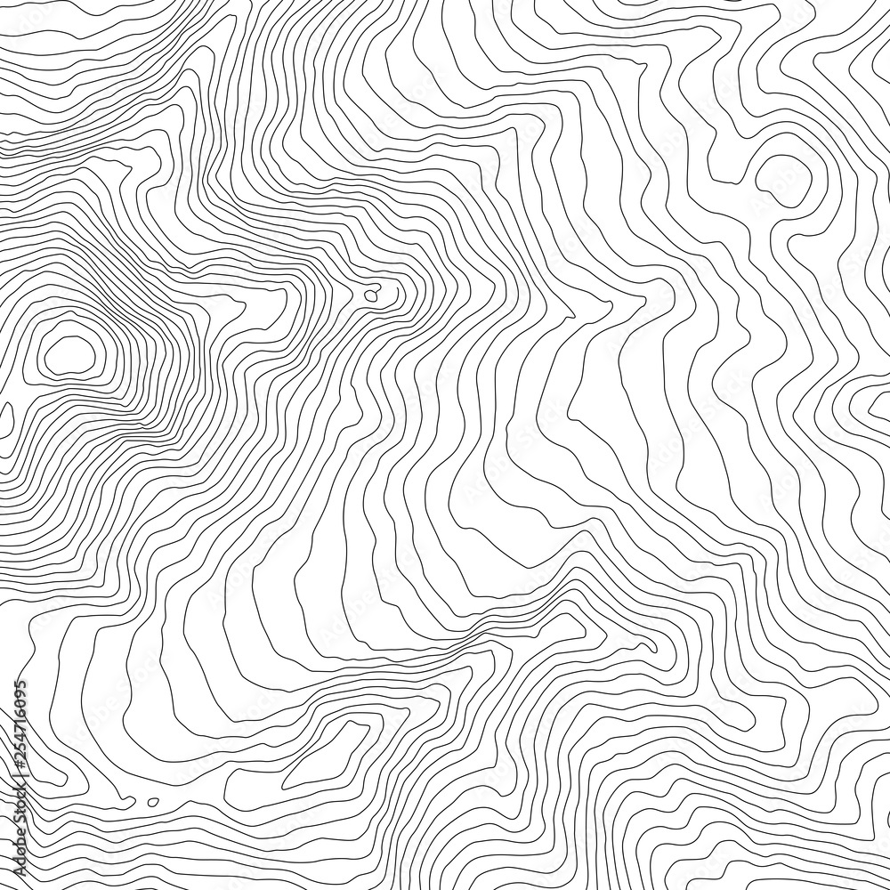 Aufkleber the stylized height of the topographic contour in lines and contours. the concept of a conditional g
