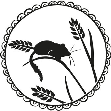 Haselmaus Silhouette