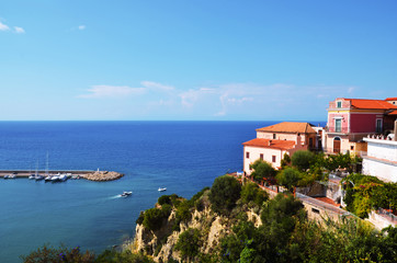 marine panorama of Agropoli Salerno Italy