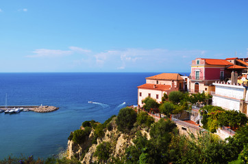 marine panorama of Agropoli Salerno Italy