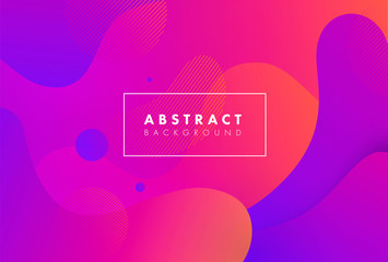 Colorful geometric background. Fluid shapes composition. Eps10 vector.