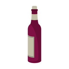 Wine bottle isolated symbol