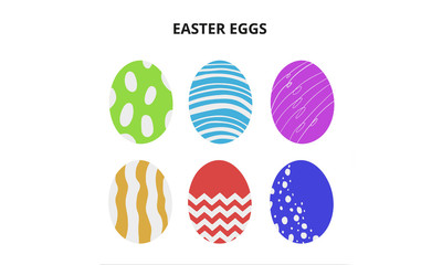 Colorful Easter eggs