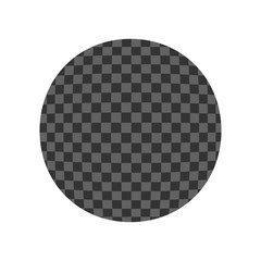 White paper circle banner with drop shadows on white background template. Vector illustration