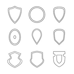 Set of shields icons