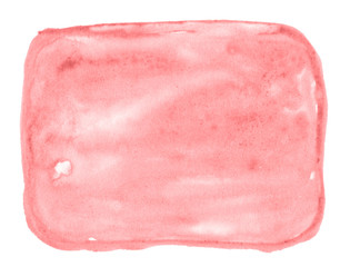 Peach pink watercolor abstract background, stain, splash paint, stain, divorce. Vintage paintings for design and decoration. With copy space for text.