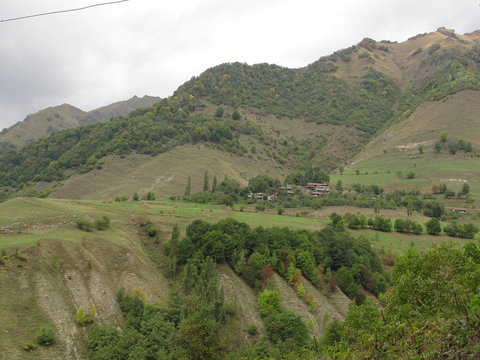 Georgian mountains gudamakari valley - Image       