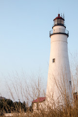 Fort Gratiot Michigan Lighthouse In Vertical Orientation