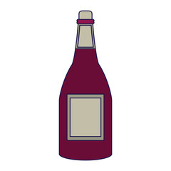 Wine bottle isolated symbol