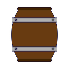 wine wooden barrel isolated