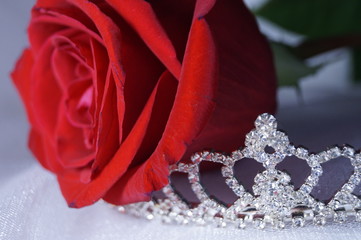 Роза и диадема