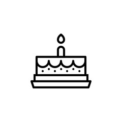 Cake icon vector. Cake vector design. sign design. flat style. Vector EPS 10