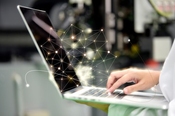 working on notebook .