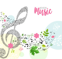 Music. Spring bright musical background