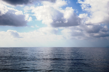 blue sky and sea