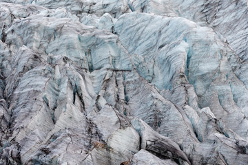 das Eis des Svinafell-Gletschers, Island