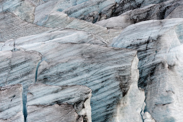 das Eis des Svinafell-Gletschers, Island