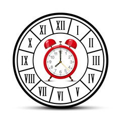 Clock Symbol. Vector Time Icon.