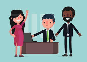 Business people vector illustrator