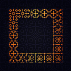 Art deco border frame